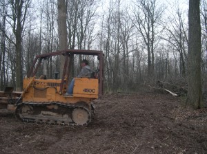 3 months of bull dozer work clearing the land before any construction